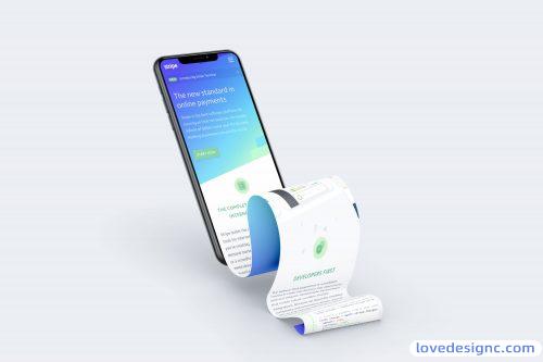 Free iPhone XS Longscroll Mockup-爱设计爱分享c