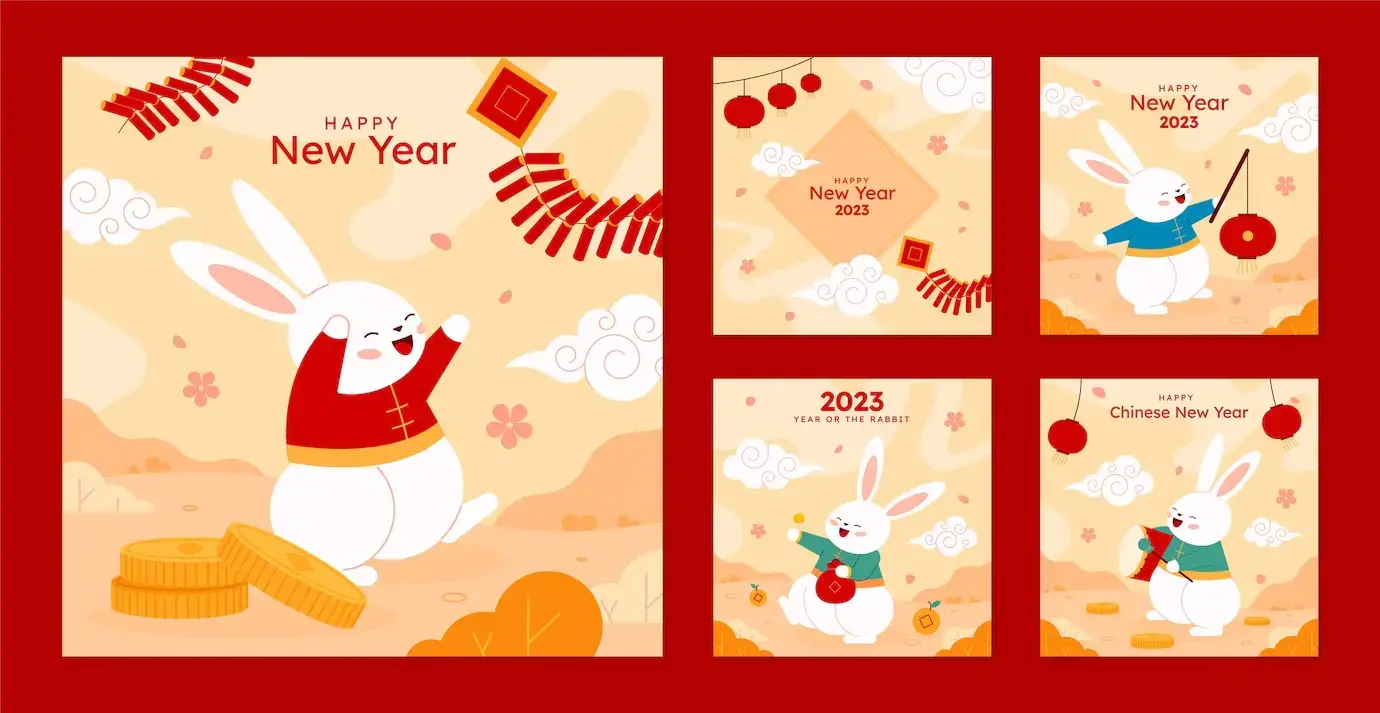 矢量平面中国新年素材下载-爱设计爱分享c