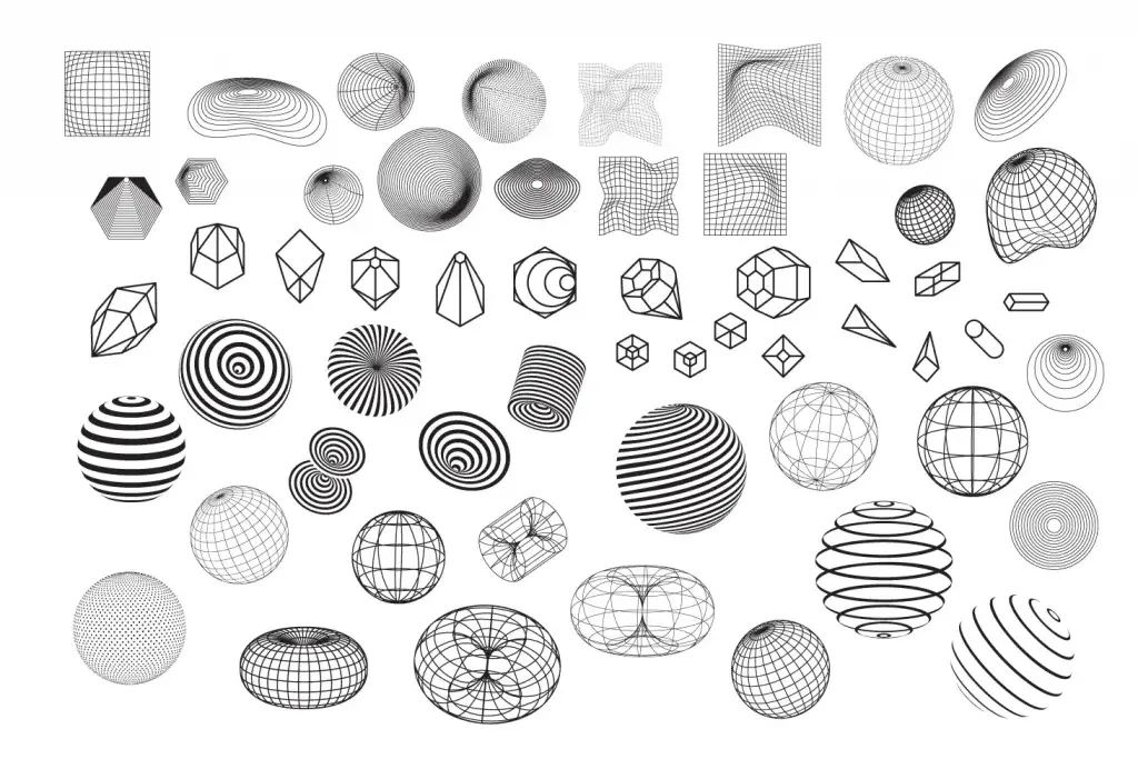 酸性抽象几何立体线条图形背景素材合集包AI+PNG格式-爱设计爱分享c