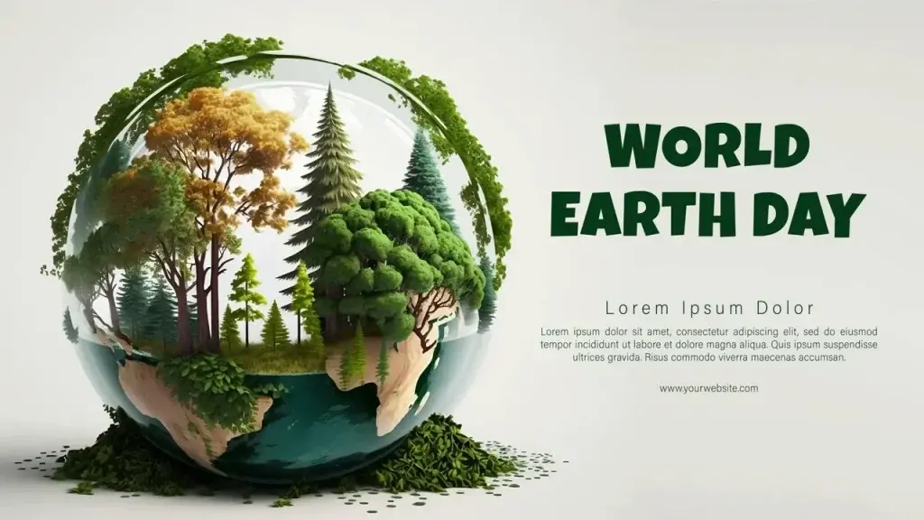 9款3D立体地球环保海报森林树木环境PSD格式-爱设计爱分享c