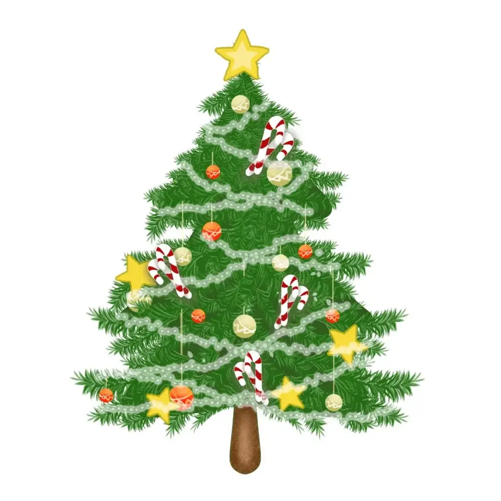 108款圣诞节圣诞树老人袜子手绘铃铛麋鹿卡通装饰元素PNG免扣设计素材-爱设计爱分享c