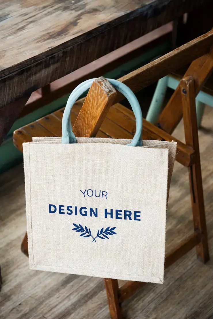 空白手提袋上的免费 PSD 设计空间-爱设计爱分享c