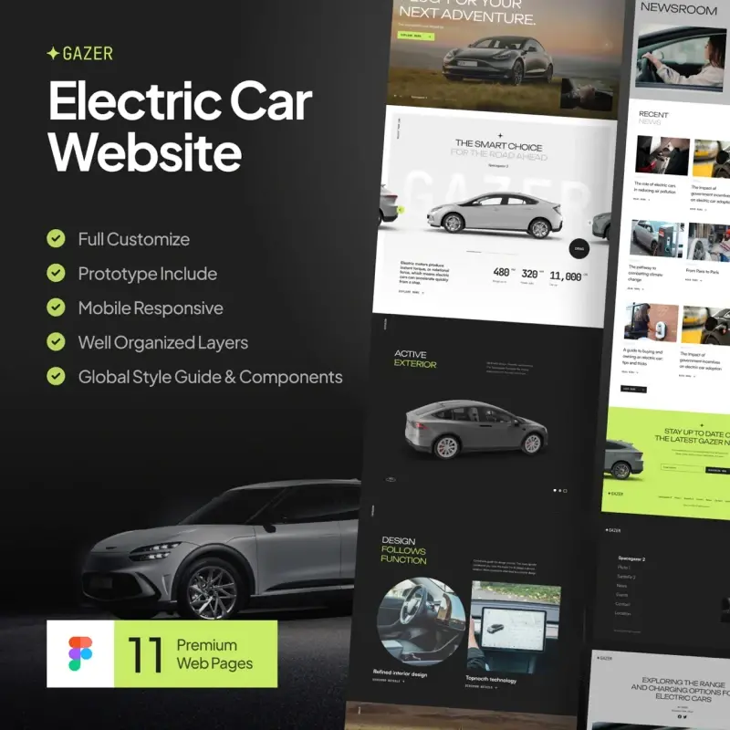 新能源电动汽车网站设计模板-爱设计爱分享c