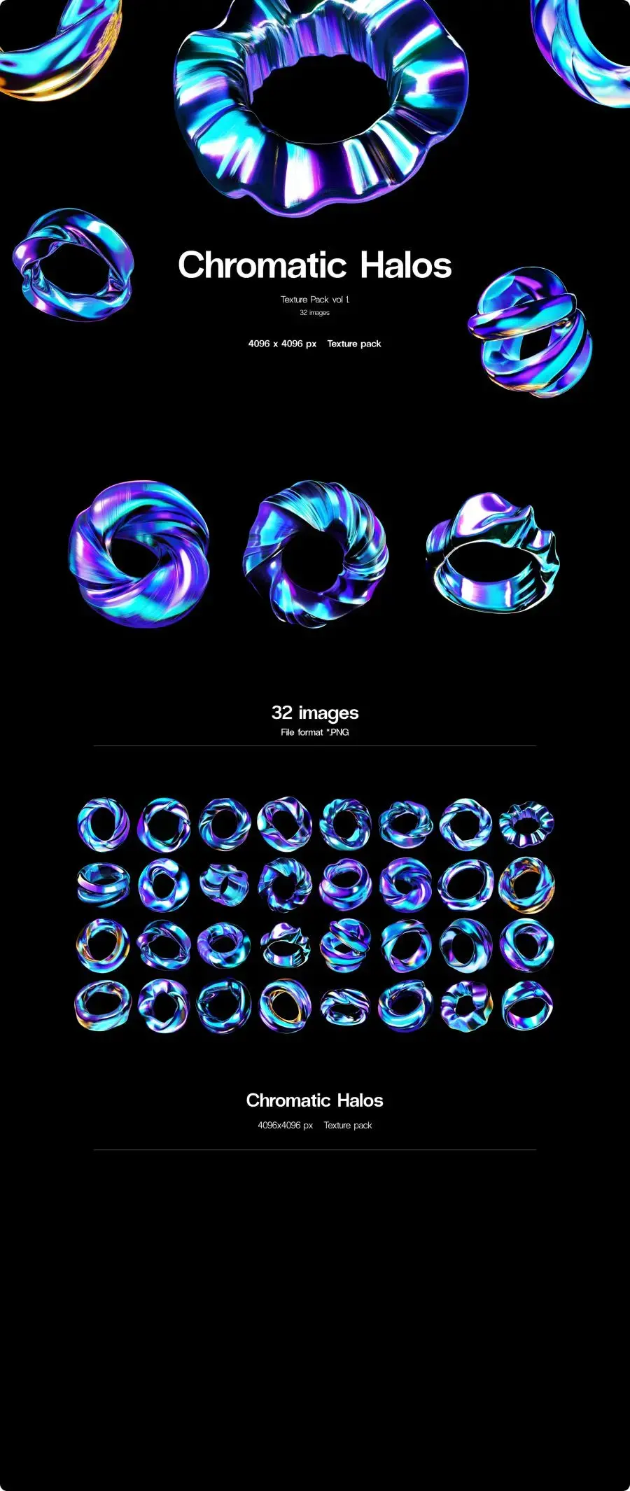 蓝紫金渐变光效！3D渲染/数字艺术/UI设计必备素材-爱设计爱分享c