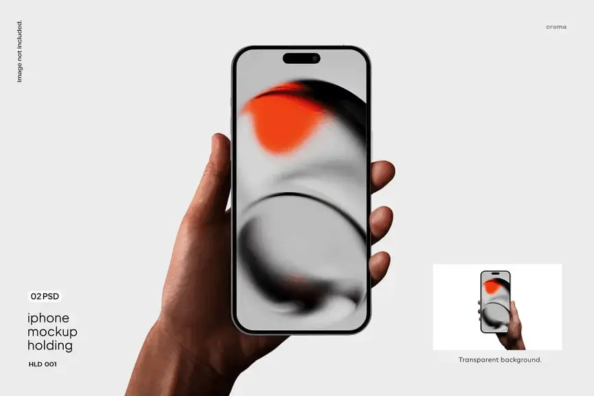 iPhone持有手持苹果手机样机源文件素材下载